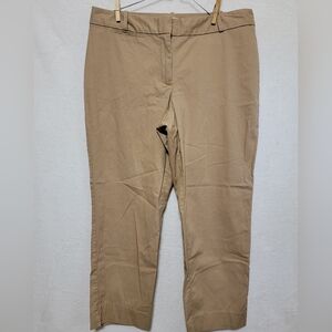 Women's‎ Talbots Signature Cropped Pants, Khaki, Size 10, Pre-owned